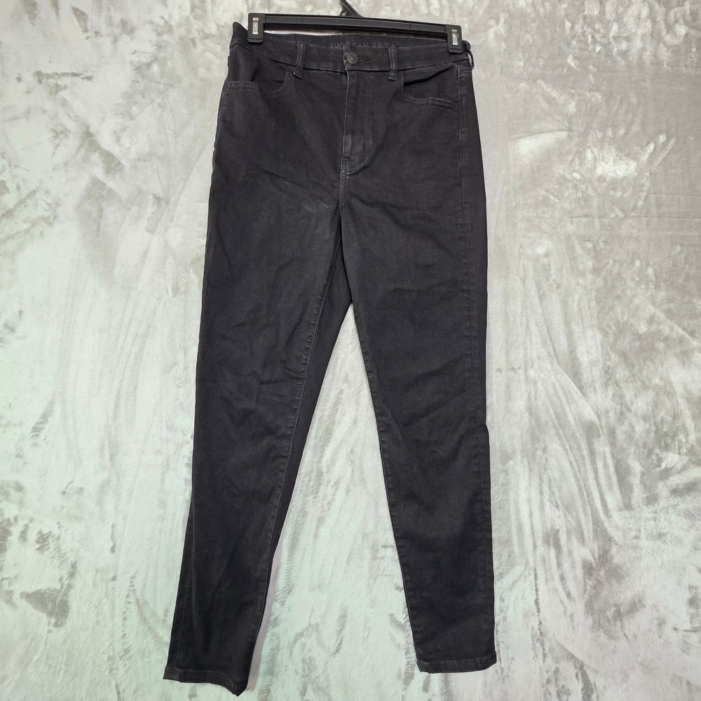 American Eagle Curvy Hi-Rise Jegging Black Ne(x)t Level Stretch Jeans Womens 12R